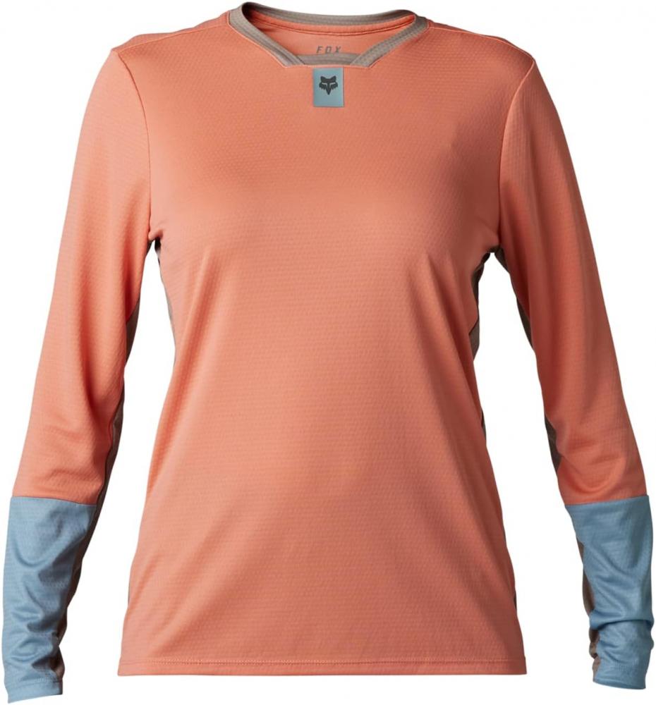 FOX Defend Damen MTB-Langarmtrikot XS - Salmon mit TruDri