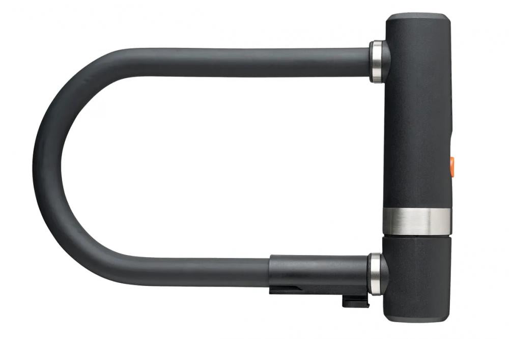 AXA Bügelschloss Newton Pro 190, Länge 190 mm, Stärke 13 mm, schwarz, gehärteter Stahl, Sicherheitsstufe 15, Bohrschutz, inkl. Halterung, 2 Schlüssel