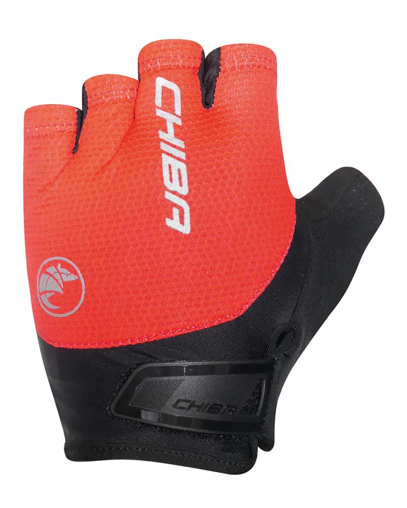 CHIBA Gel Air - Radhandschuhe kurz, S, rot, mit Gelpolsterung