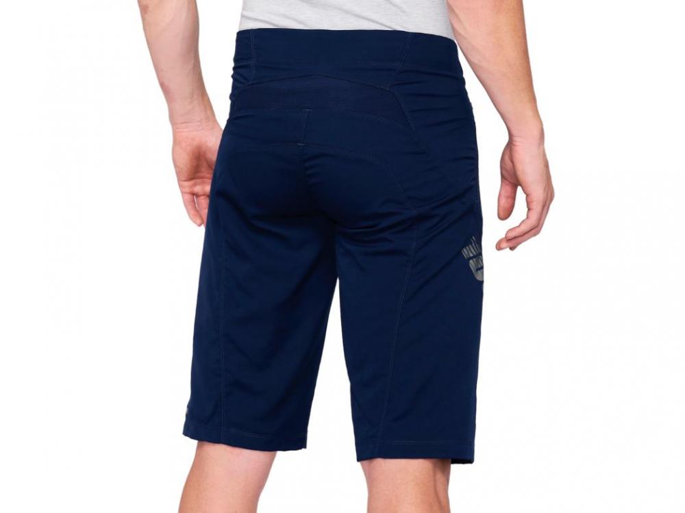 100% Airmatic Shorts 34" navy - komfortable All-Mountain Bikeshorts mit 4-Wege-Stretch