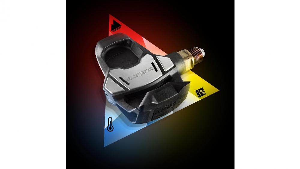 Look Keo Blade Power Single Black - Powermeter-Klickpedal, linkseitige Leistungsmessung, Carbon-Körper, Bluetooth & ANT+, 60 h Akku