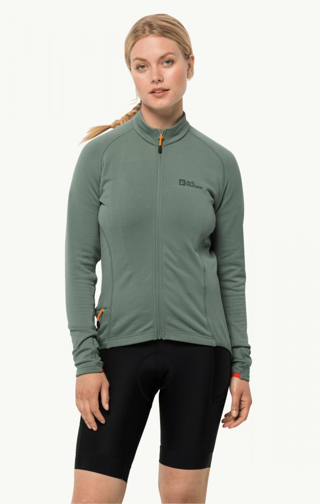 Jack Wolfskin Morobbia FZ Light W Fleece Jacke Picnic Green Größe S