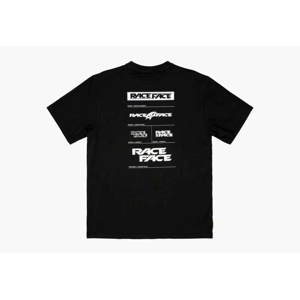 Race Face Logo T-Shirt, black, M schwarz - lässiges Bike- und Freizeitshirt