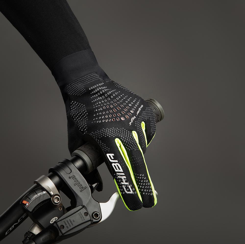 CHIBA Superlight - Radhandschuhe XXL schwarz/neongelb, leicht & atmungsaktiv