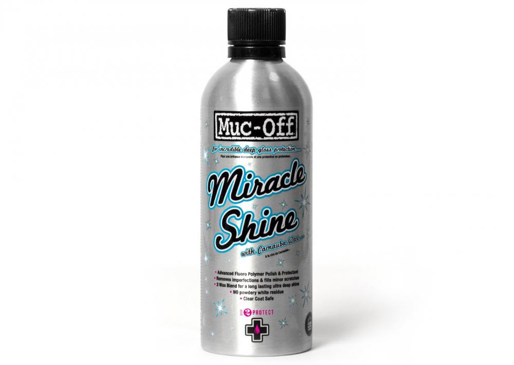 Muc Off Miracle Shine Polish 500ml - Hochwertige Hartwachs-Politur mit Carnauba-Wachs