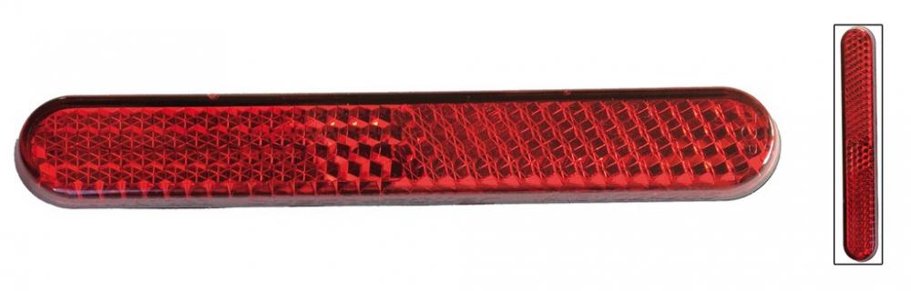 Busch&Müller Frontrückstrahler klar + Rückstrahler rot selbstklebend Reflektor mit Klebefolie