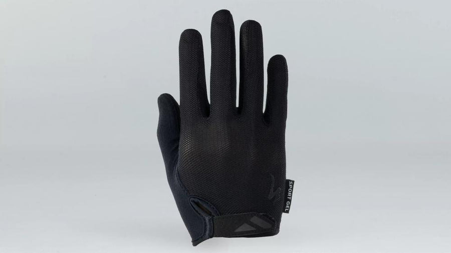 BG SPORT GEL GLOVE LF WMN BLK L - Damen Fahrradhandschuhe mit Gel-Polsterung Schwarz Größe L - Bekleidung
