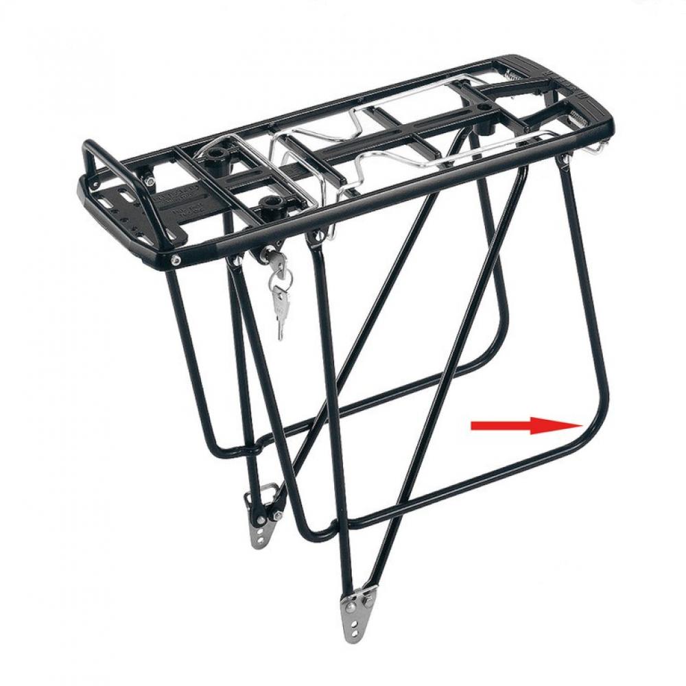 Pletscher Master Packtaschenabstützung - Aluminium-Zubehör für Gepäckträger, Paar rechts/links, stabile seitliche Taschenhalterung, kompatibel mit Pletscher-System, schwarz
