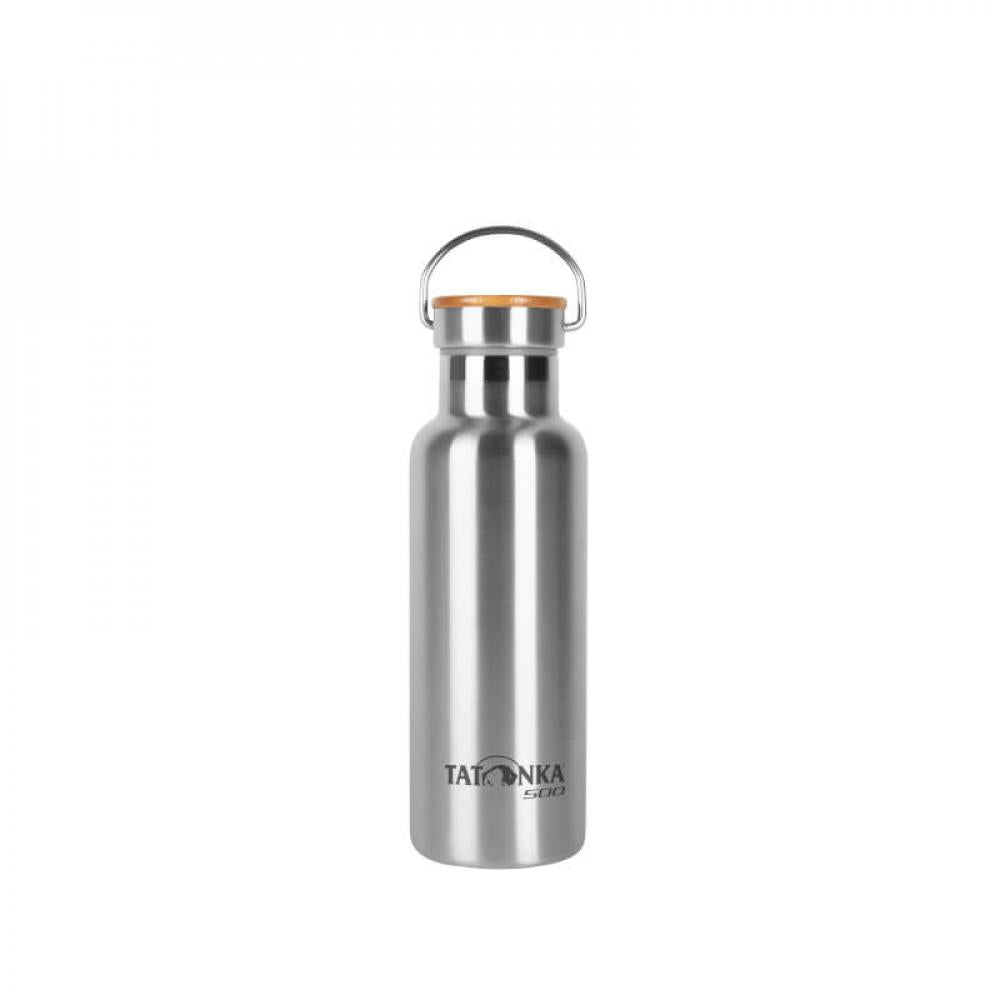 Tatonka Hot + Cold Stuff BambooLid 500 - Isolierflasche Unisex mit doppelwandiger Vakuumisolierung