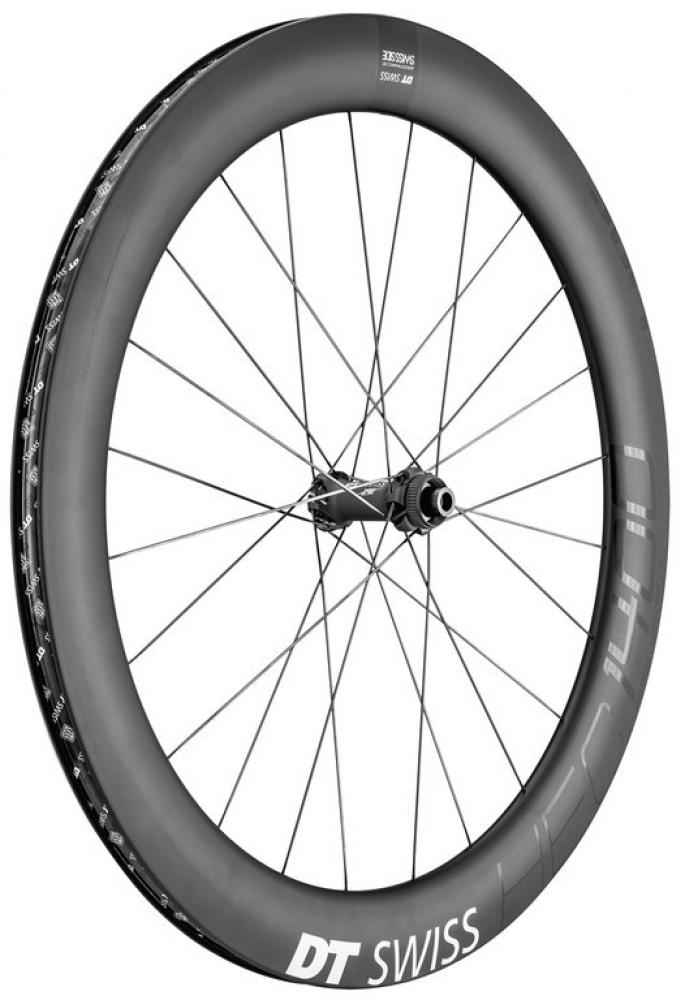 DT Swiss Laufrad HEC 1400 Spline 29" 62 mm schwarz - aerodynamisches eRoad-Carbonlaufrad