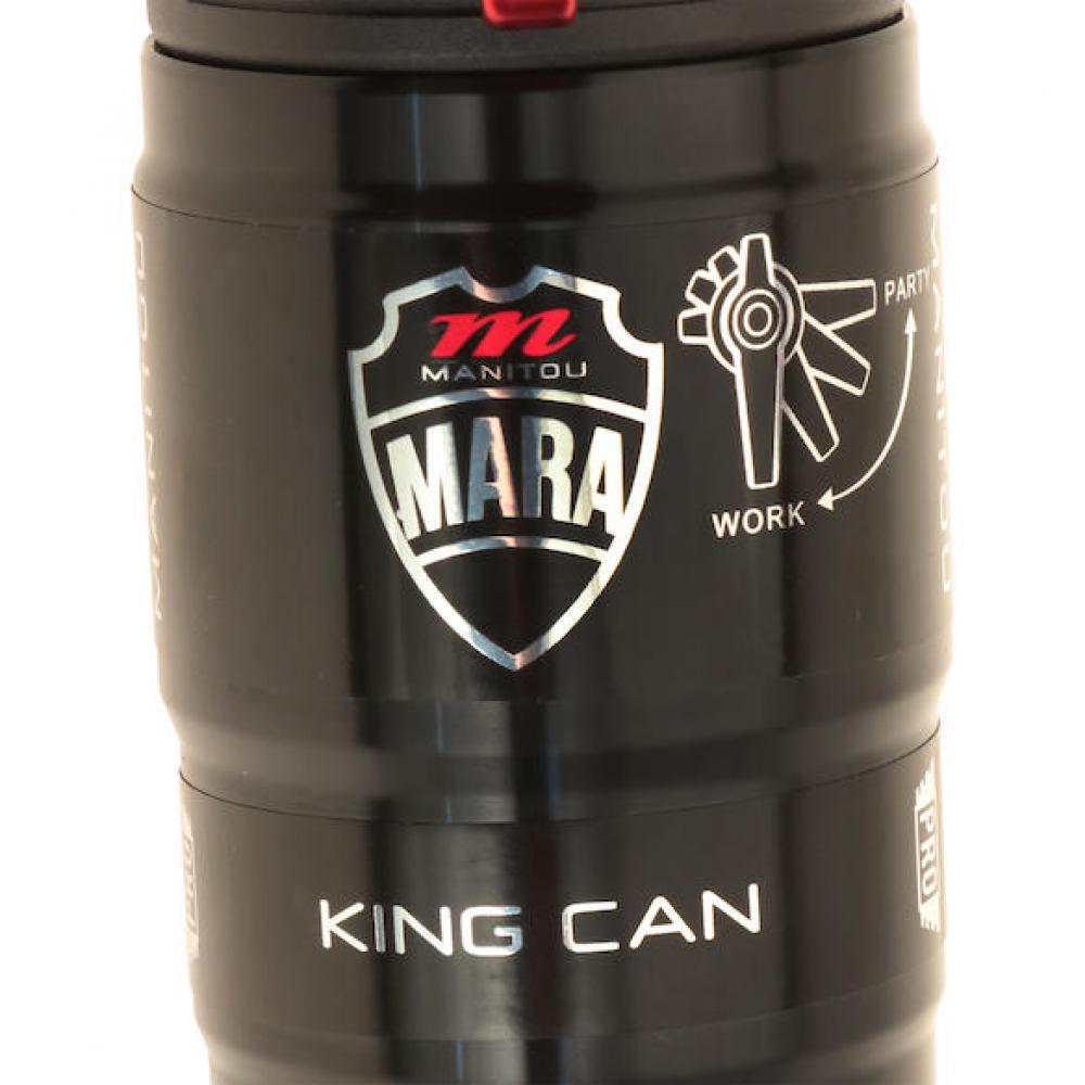 Manitou Federbein Mara Pro Inline Trunnion 185 x 52,5 mm Schwarz - High-Performance Dämpfer