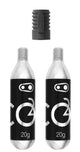 Crankbrothers CO2 Kartuschen 20g mit Gewinde und Aufsatz (VE-2)