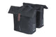 Basil City MIK 2.0 Doppeltasche - 32 Liter - Doppelpacktasche - wasserabweisend Polyester Faltverschluss Reflektierend inkl. MIK-Adapterplatte schwarz - Dreifachtasche