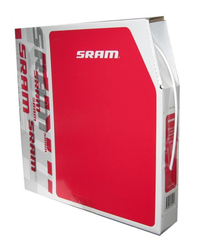 SRAM Außenhülle für Schaltzug 30 m x 4 mm weiß - präzise, langlebige Schaltperformance