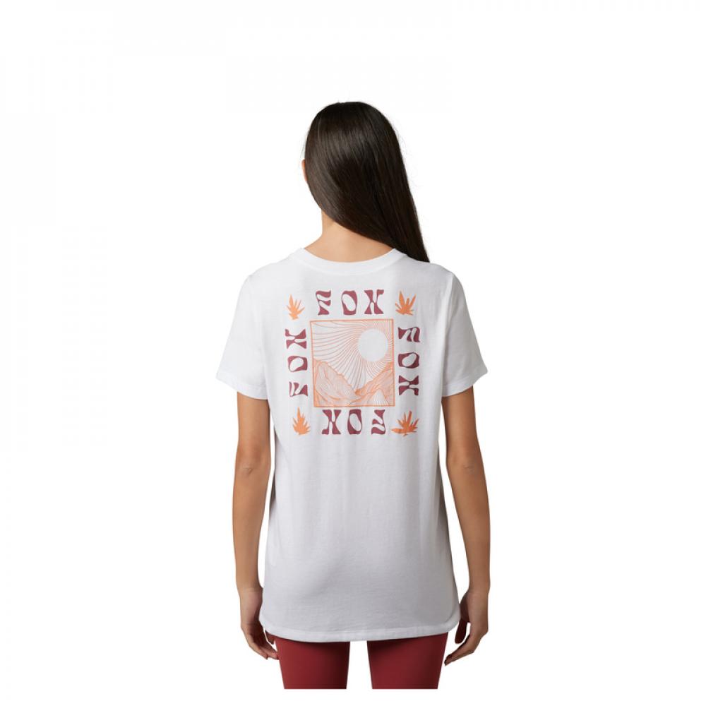 FOX Hinkley Damen T-Shirt Größe M - Weiß, Relaxed Fit