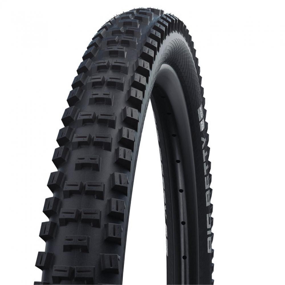 Schwalbe Big Betty Performance Line Enduro & Downhill Faltreifen, schwarz, mit aggressivem Profil.