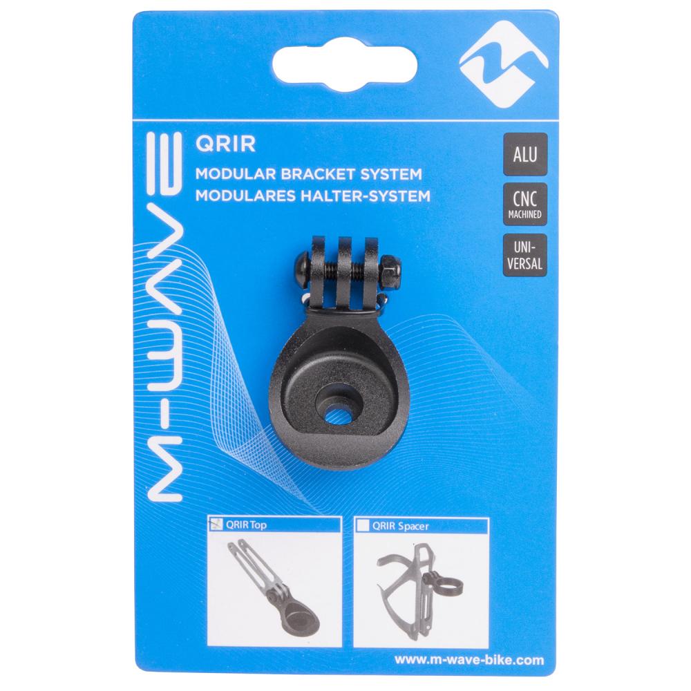 M-WAVE QRIR Top Ahead Kappe (1 1/8 Zoll) - Aluminium-Topcap mit GoPro-Mount