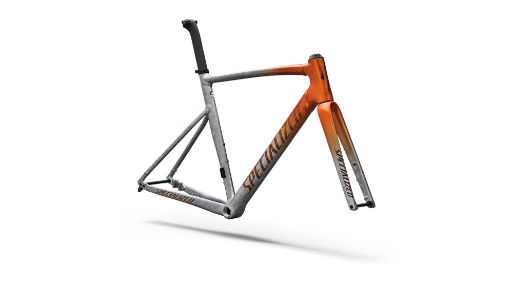 ALLEZ SPRINT Rahmenset - Leichter Aluminum-Rennradrahmen in Coptint/Flaksil/Bonzfl - Größe 49cm