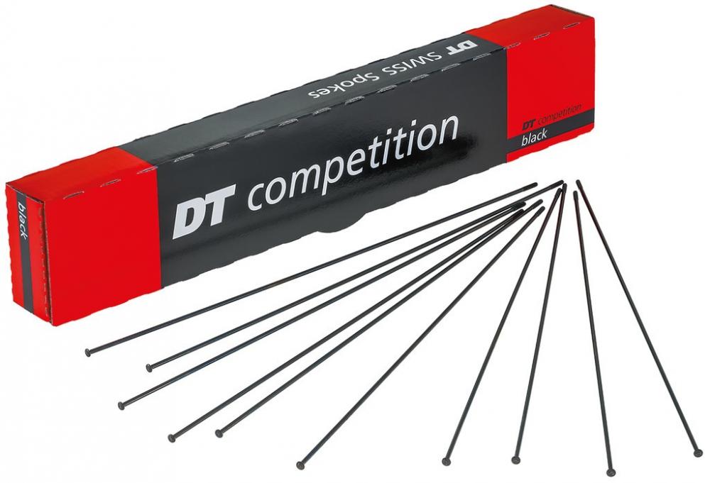 DT Swiss Speiche Competition 2.0 / 1.8 / 2.0 Straightpull 304 mm schwarz - robuste Performance