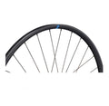 Ritchey WCS Zeta GX 27.5 Zoll Tubeless Ready Clincher Laufrad, schwarz mit blauem Ritchey Logo.