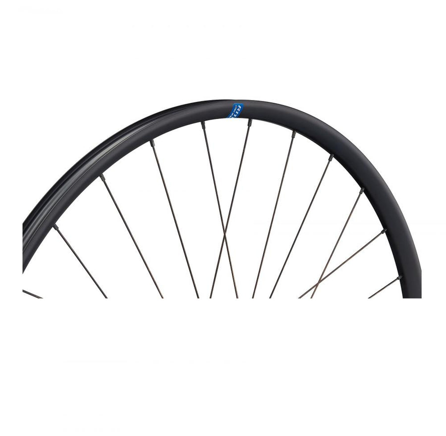 Ritchey WCS Zeta GX 27.5 Zoll Tubeless Ready Clincher Laufrad, schwarz mit blauem Ritchey Logo.