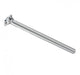 Ritchey Classic Zero Sattelstütze, 400 mm Länge, 30,9 mm Durchmesser, silber, 6061 Aluminium, 2-Schrauben-Klemmung, 0 mm Versatz