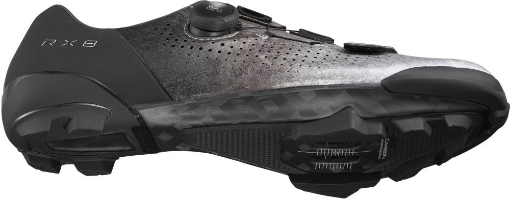 SHIMANO Fahrradschuhe RX801 Herren/Damen Gravel SPD, Größe 44, Silber