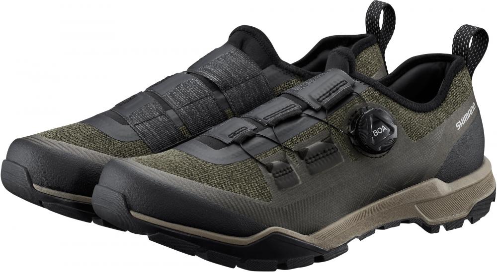 SHIMANO Fahrradschuhe EX700 Herren/Damen Touring SPD - Größe 44, Grün