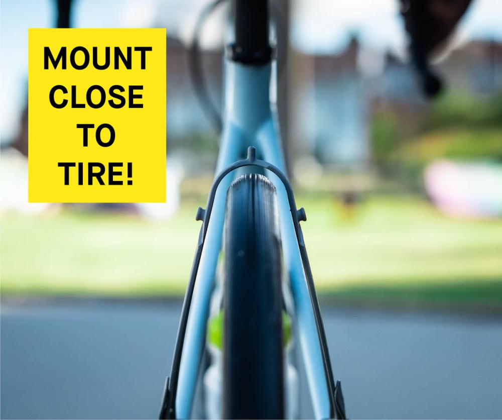 Ass Savers Win Wing 2 Road Squid, ultraleichter HR-Spritzschutz für Rennräder, werkzeugfrei montierbar, bis 35 mm Reifen, 64 g