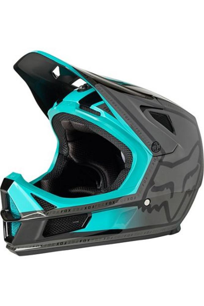 FOX Helm RAMPAGE COMP CALI CE CPSC Full Face Schutz Helm teal M