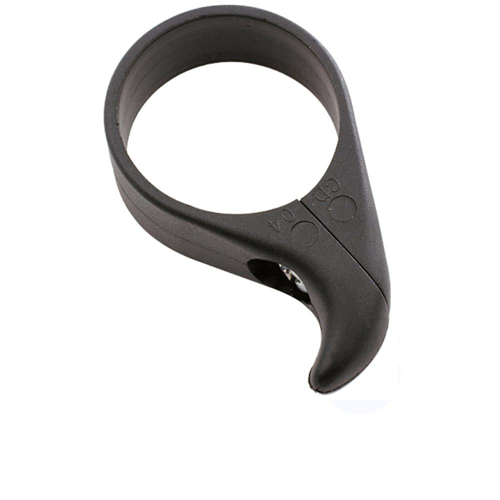 Schwarzer, matter Deda Dog Fang Kettenfänger Ø 34,9 mm für Fahrräder.