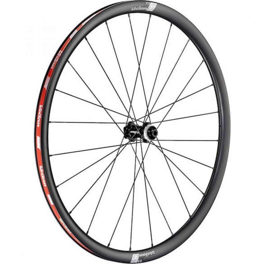 Vision Laufradsatz SC 30 Disc Clincher 622x19x30 mm Schwarz - leichter Carbon-Disc-Laufradsatz