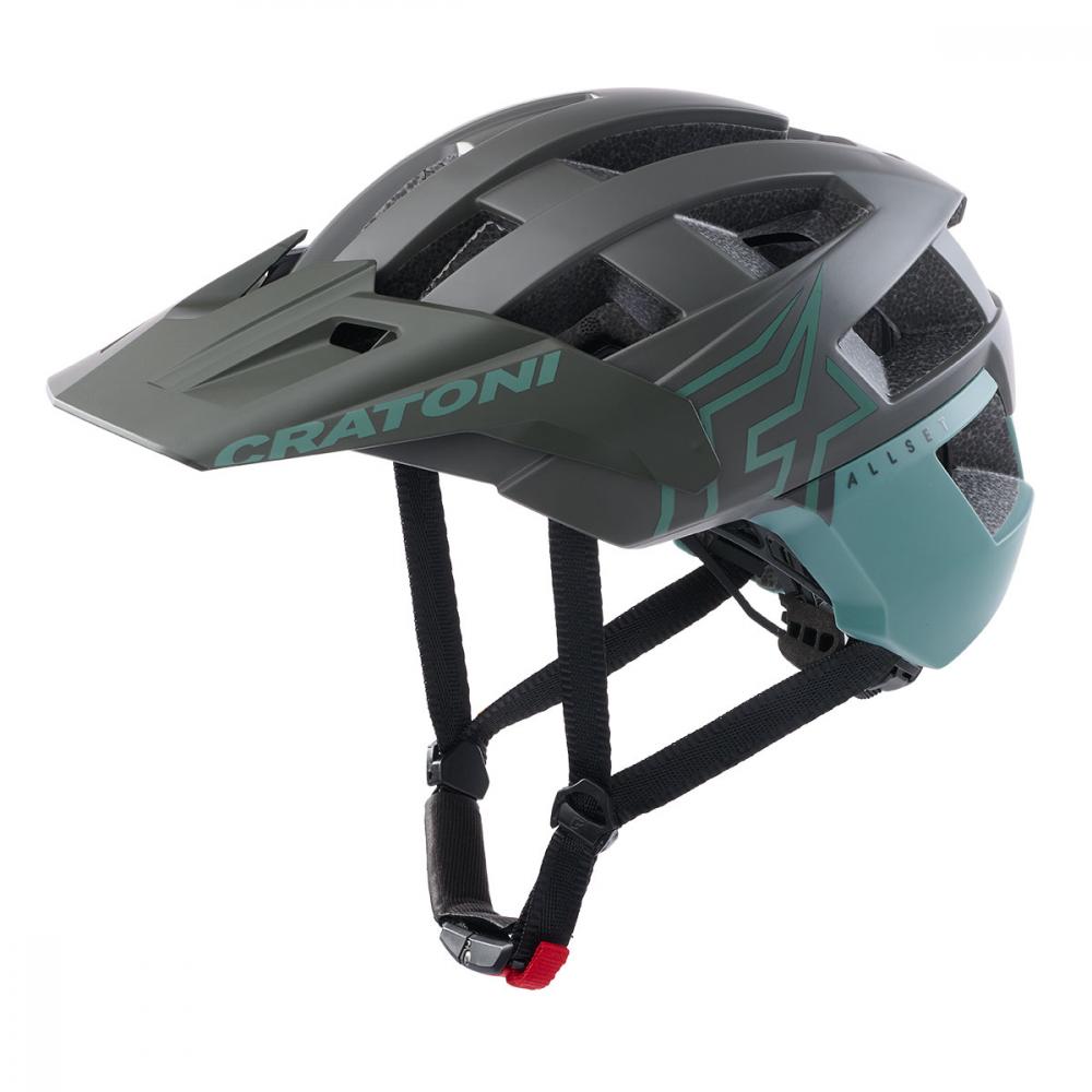 Cratoni Helm AllSet Pro MTB steingrau salbei matt M/L 58 bis 61cm