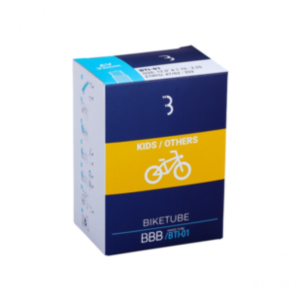 BBB Cycling BBB Schlauch DV/EP Eckventil 12 Schwarz - zuverlässiger Fahrradschlauch