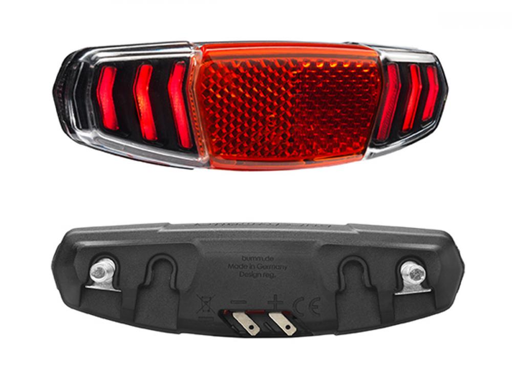 Busch & Müller E-Bike-Rücklicht TOPLIGHT Dart E für Gepäckträger E-25 schwarz 50+80mm Werkstatt 6 St.