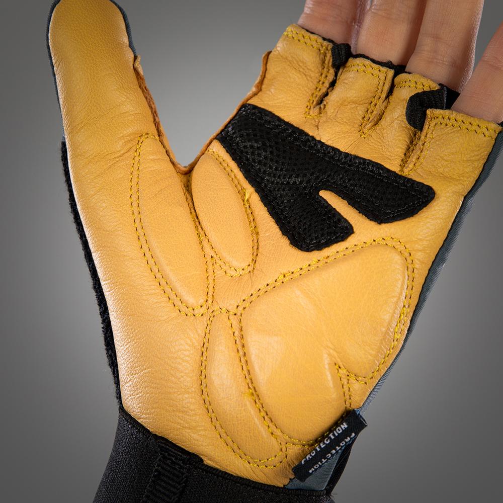 CHIBA Argon Kids - Kinder-Radhandschuhe XXS dunkelgrau mit Gelpolsterung