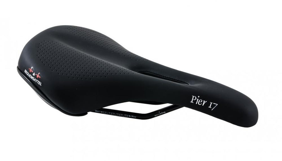 P&P Bequemsattel Pier 17 517 schwarz, Uni, 280x165mm