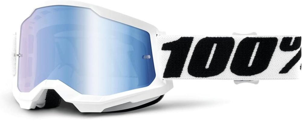 100% Strata 2 Goggle - Mirror Lens unis Everest - großes Sichtfeld & Top-Komfort