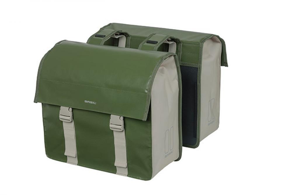 Basil Doppeltasche Urban Load green 46x40x17 cm 48l - Doppelpacktasche