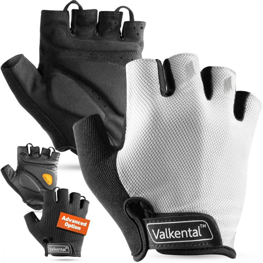 Valkental BikeRider Essential Fahrradhandschuhe Gr. XL, schwarz-weiß, mit Polsterung.