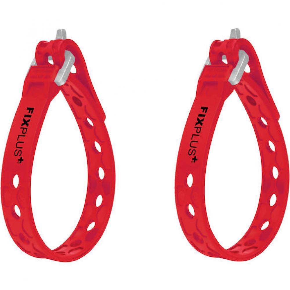 FixPlus Spannband Strap Nano/Slim Fit 23 23 cm Rot - flexibles, wiederverwendbares Fixierband