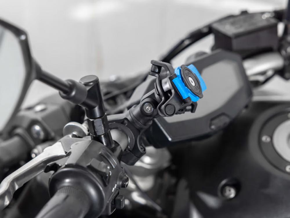 Quad Lock Knuckle Adaptor, Gelenkadapter für Motorradhalterungen, schwarz, kompatibel mit Quad Lock 360, 34,8 mm Höhe, 25 mm Breite
