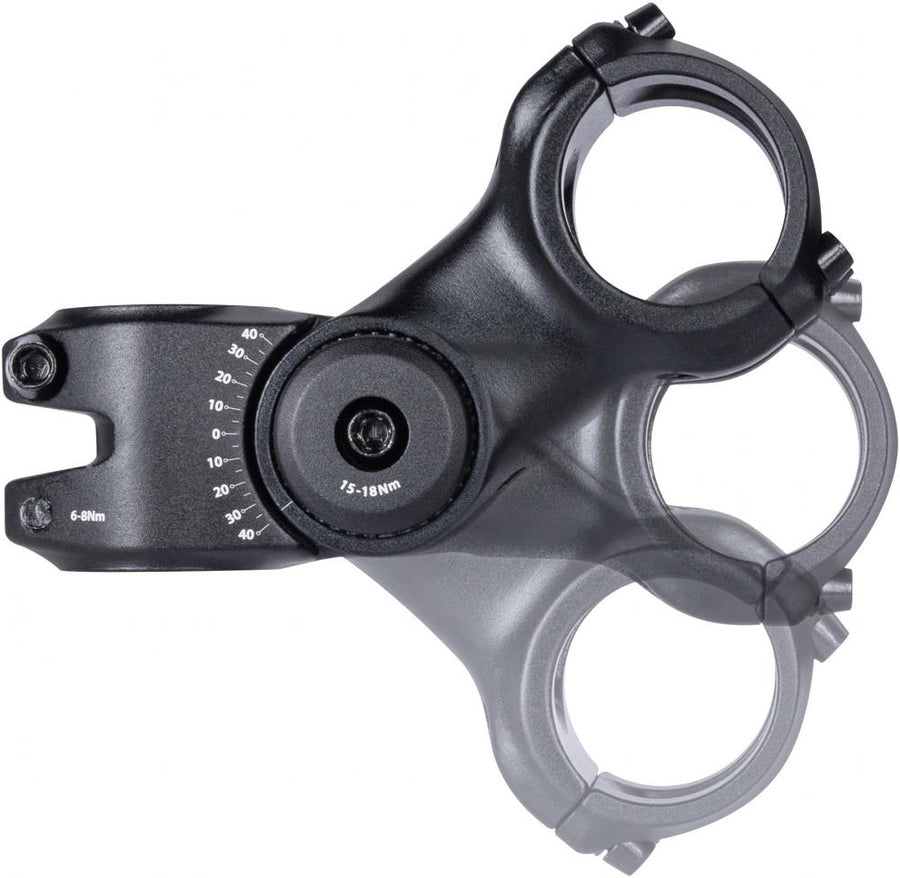 Contec Vorbau Ueda 35 mm - 1 1/8" Gabelschaft, 90 mm Länge, Aluminium, schwarz, 4-Schrauben-Klemmung