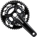 Shimano GRX FC-RX820-2 Kurbelgarnitur in Schwarz, 170mm, 48-31T Doppel-Kettenblatt für Gravel & Straße.
