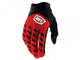 100% Airmatic Youth Gloves M Red/Black - robuste MTB-Kinderhandschuhe mit Schutz & Komfort