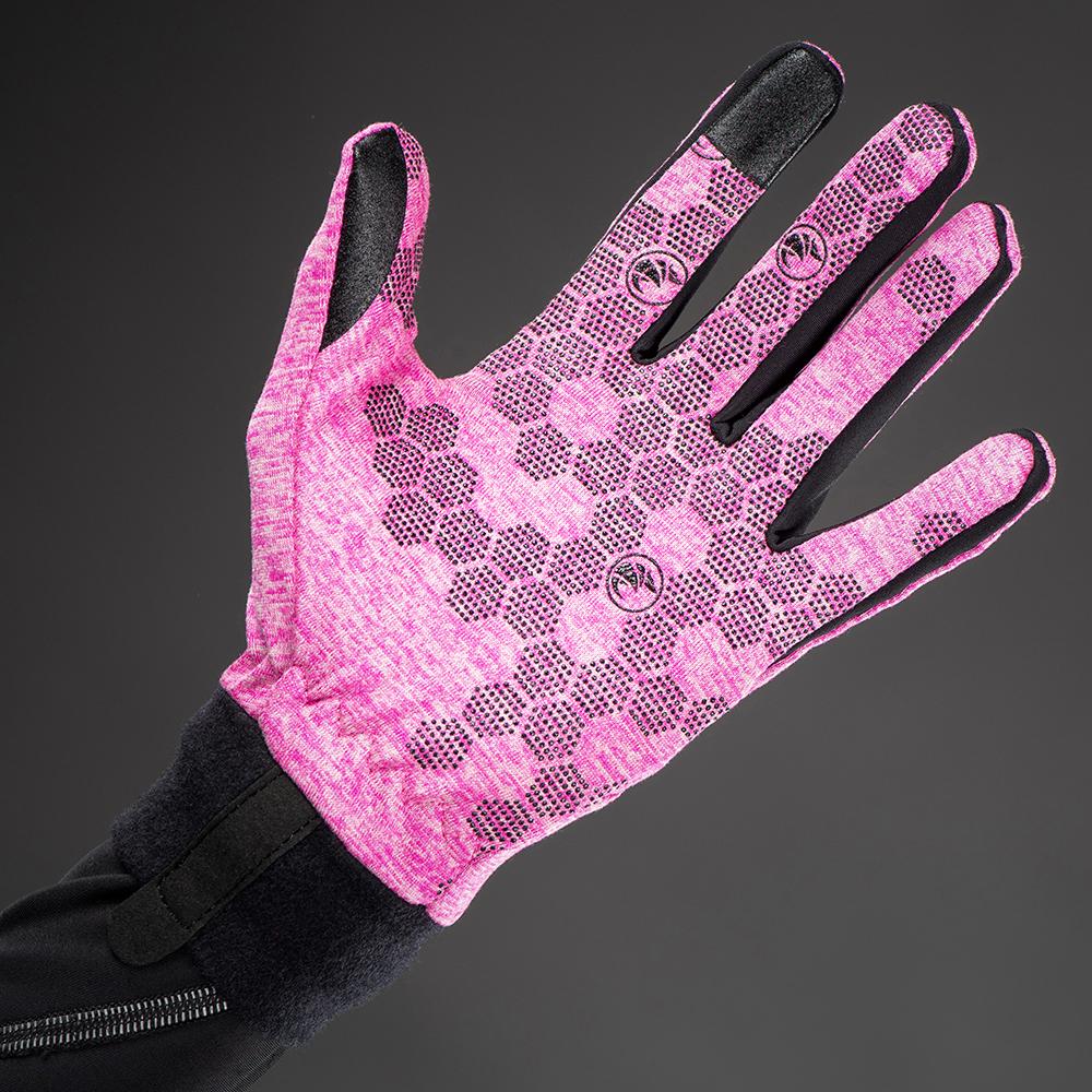 CHIBA Allround Light - Radhandschuhe Polartec-Fleece pink, Touchfinger, Gr. S