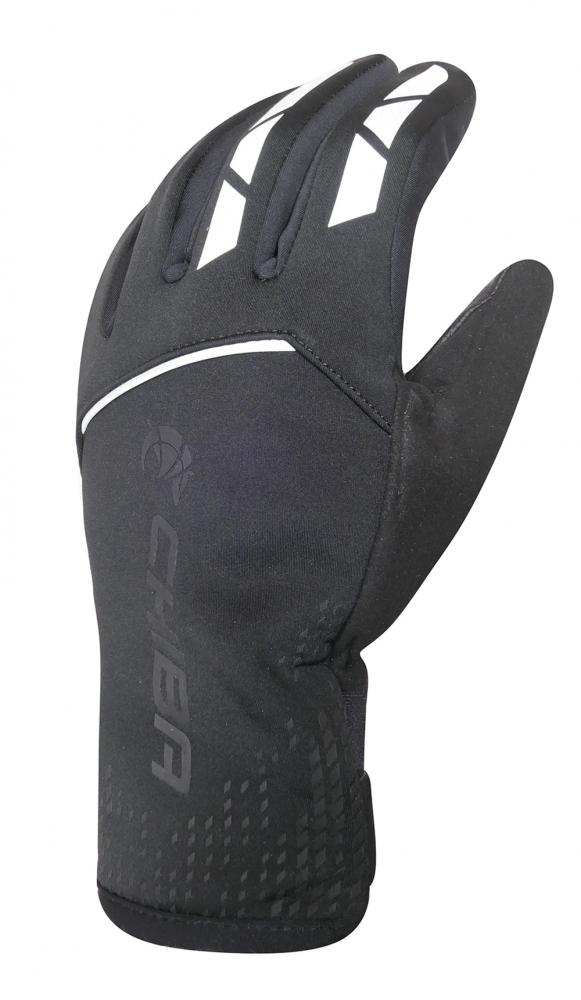 CHIBA 2nd Skin - wasserdichte, winddichte Radhandschuhe XL schwarz