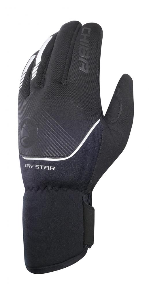 CHIBA Dry Star - wasserdichte Winter-Radhandschuhe, schwarz, Größe M