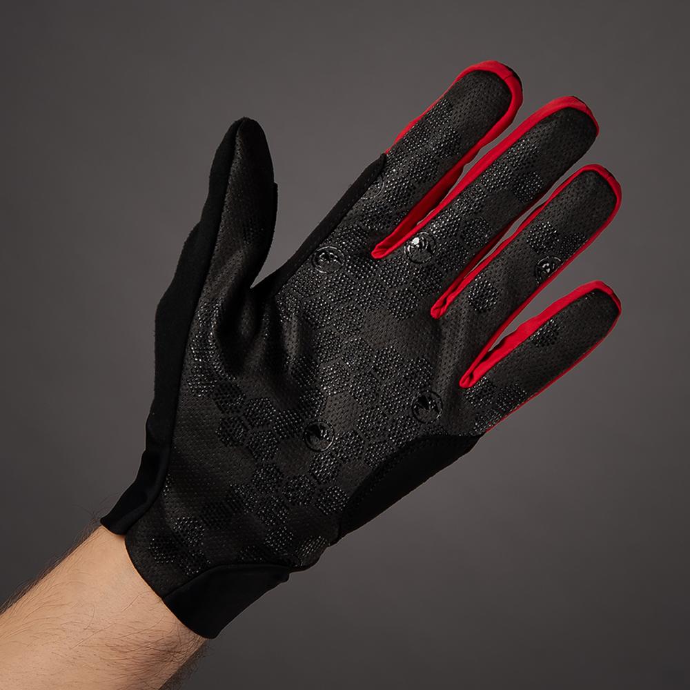 CHIBA Superlight - Radhandschuhe kurzfinger schwarz/rot XS, atmungsaktiv & leicht