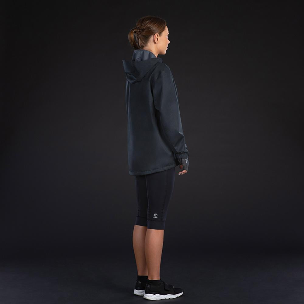 CHIBA Rainjacket Damen - wasserdichte, atmungsaktive Radjacke schwarz, Größe M